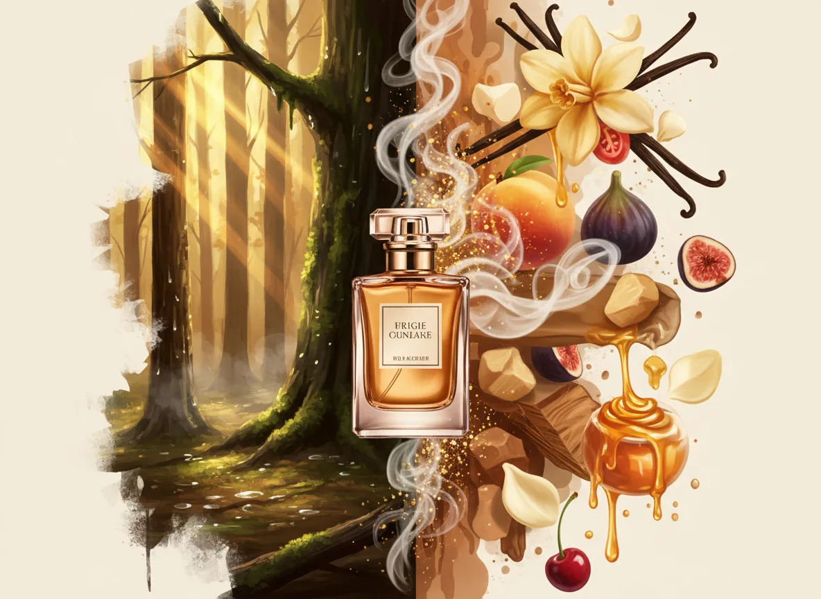 Slide O Segredo das Fragrâncias que Misturam o Doce com o Amadeirado