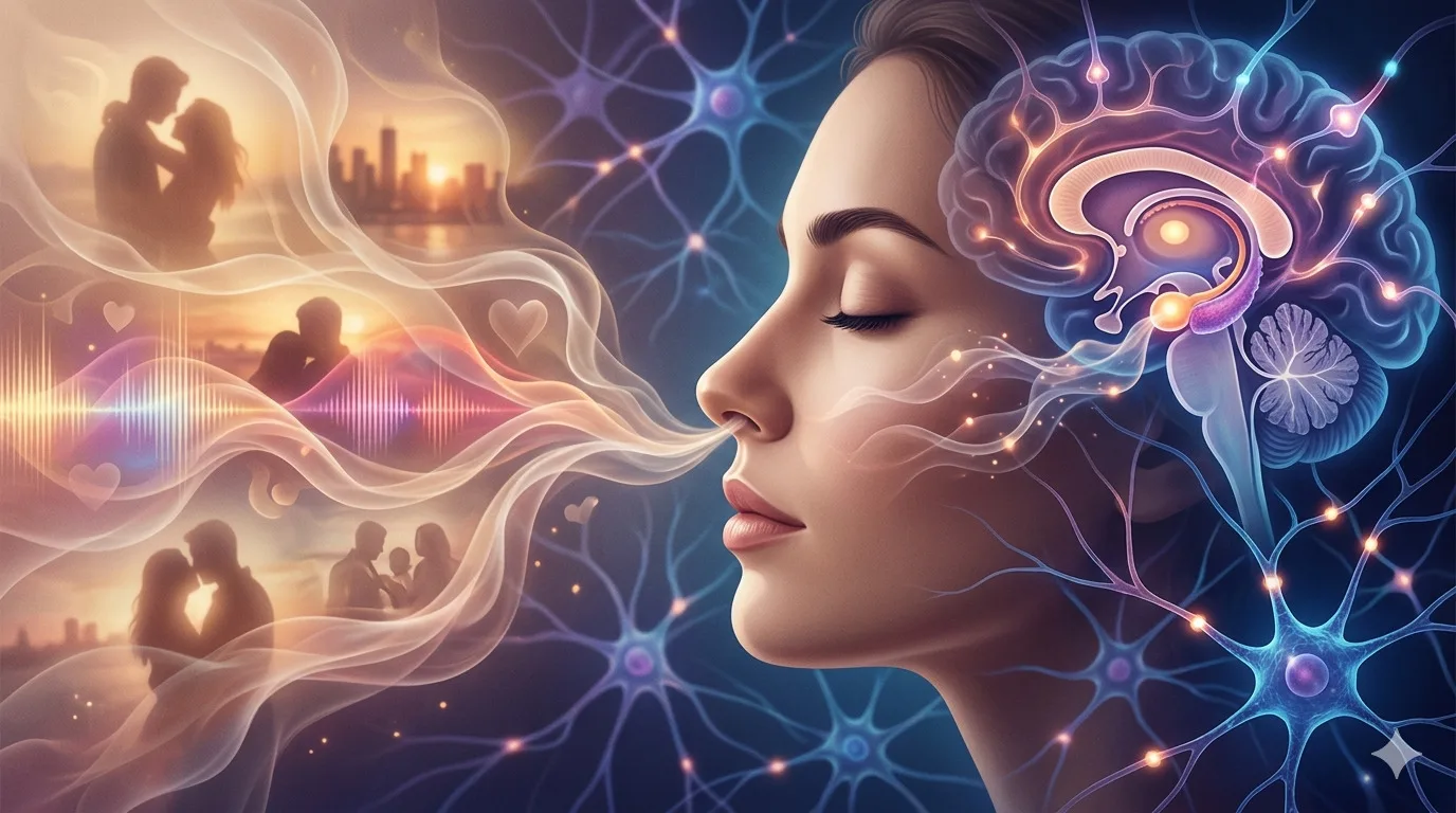 Slide O cérebro e o olfato: a ciência por trás do desejo